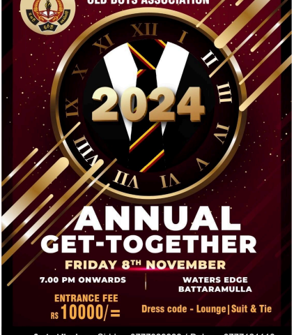 Official ticket launch of the Asoka Vidyalaya Old Boys Association “Get-together 2024”